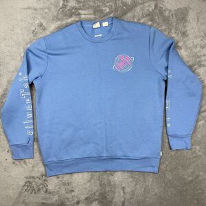 Levi’s Silver tab Sweatshirt Men’s Large Blue Cotton Crewneck Standard Fit Sport